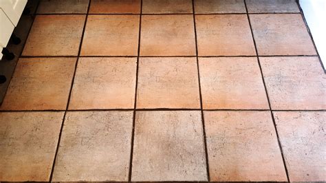 Ceramic Kitchen Floor Tiles And Terracotta Window Sills Restored In
