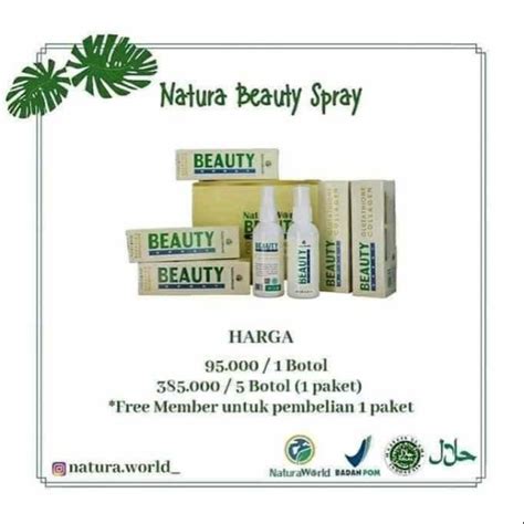 Jual Natura Beauty Spray Shopee Indonesia