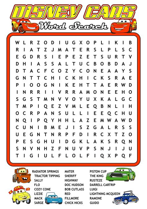 Printable Pictures Of Cars Printable Word Searches
