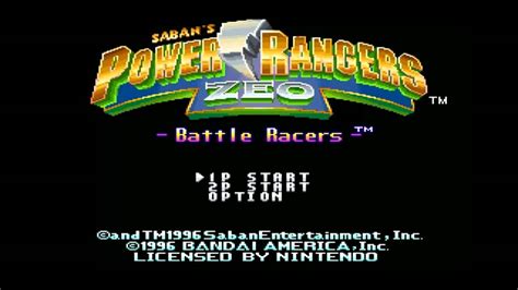 Power Rangers Zeo Battle Racers Opening Youtube