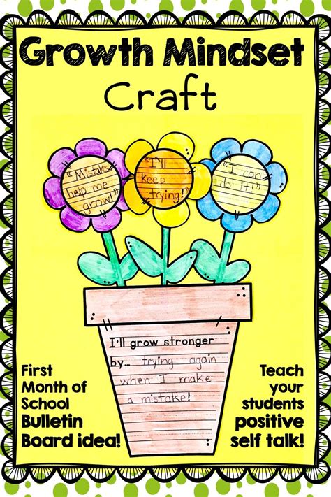 Growth Mindset First Month Of School Bulletin Board Idea Teach Your