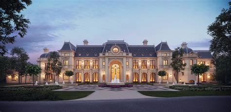 Stunning French Chateau Design From Cg Rendering Homes Of The Rich