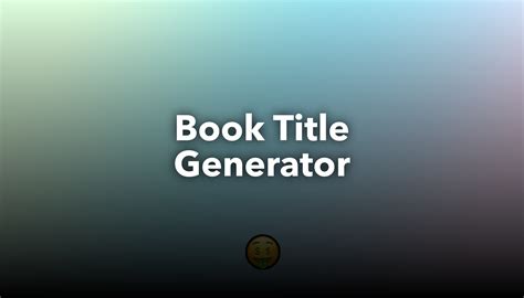 Book Title Generator Nichesss