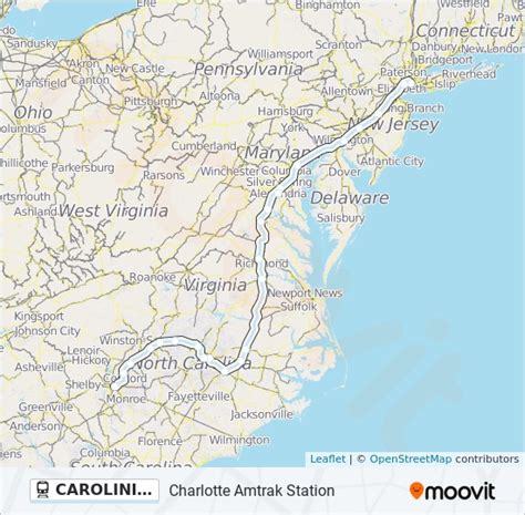 Carolinian Route Time Schedules Stops And Maps Charlotte Amtrak