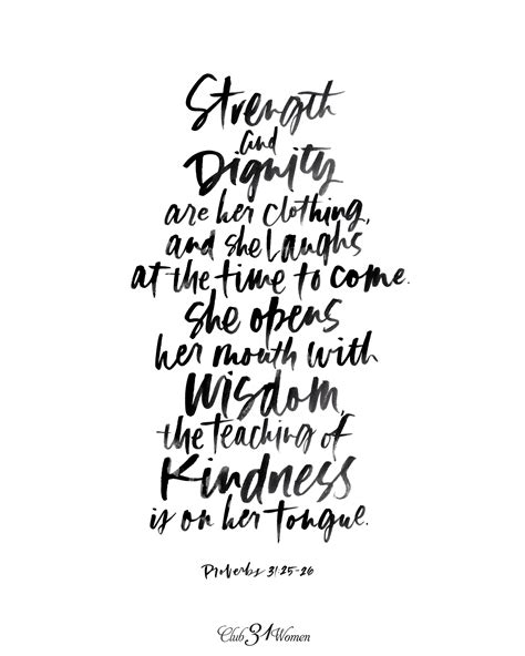A Beautiful Proverbs 31 Printable Strength And Dignity Proverbs 31