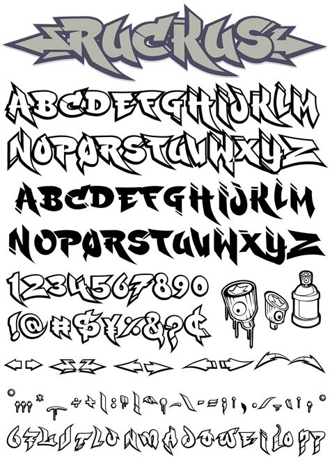 Graffiti Fonts Ruckus In 2021 Graffiti Alphabet Fonts Tattoo