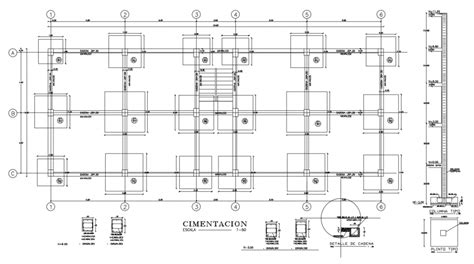 Concrete Slab Construction Details With Column Dwg File Cadbull