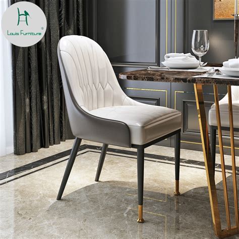 Iconic Modern Style Luxurious Leather Dining Chair