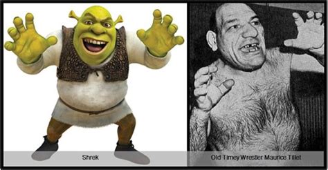 Old Timey Wrestler Maurice Tillet Totally Looks Like Shrek Totally
