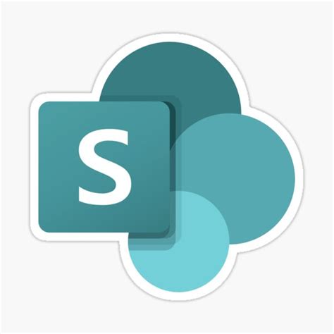 Microsoft Sharepoint Icon Sticker For Sale By Agm97 Redbubble