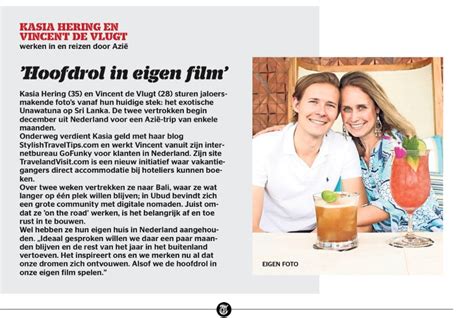 Publication In The Dutch Telegraph Stylish Travel Tips