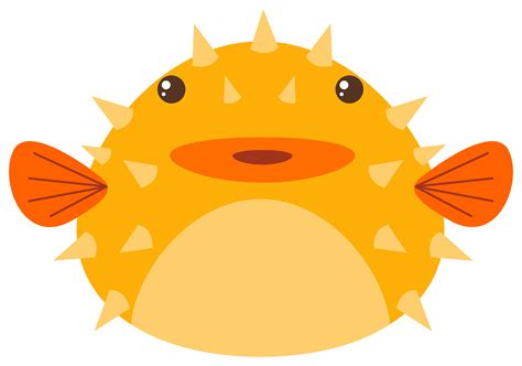 Puffer Fish On White Background 301932 Vector Art At Vecteezy