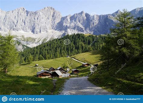 A Beautiful Alpine Village Neustatt Alm In The Schladming Dachstein