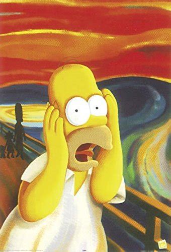 The Simpsons Poster Homer Simpson The Scream 24x36 Amazonca