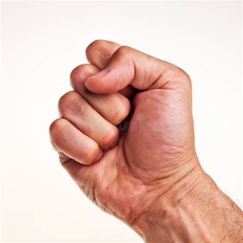 White Male Right Hand Fist Stock Image Image Of Fist Gesture 15199453