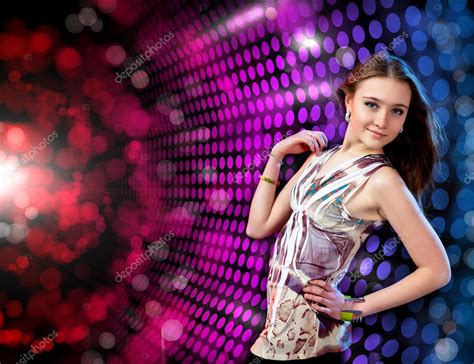 Young Woman Dancing At Disco Stock Photo By ©sergeynivens 6900630