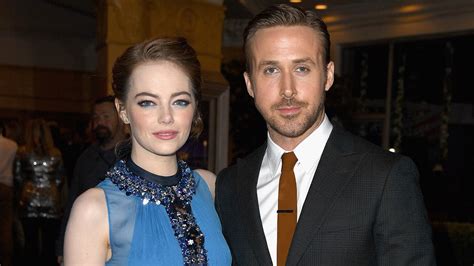 Here's emma stone and ryan gosling being all cute and stuff. Emma Stone and Ryan Gosling on 'Lucky' Chemistry and ...