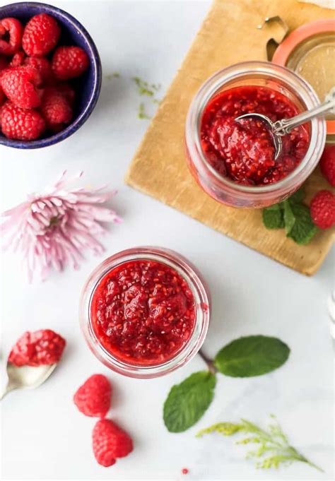 Raspberry Jam Recipe With Pectin Low Sugar Image Of Food Recipe