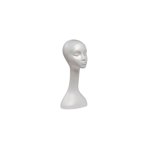 Case Pack Of 1 Giell Styrofoam Foam Mannequin Long Neck Wig Head