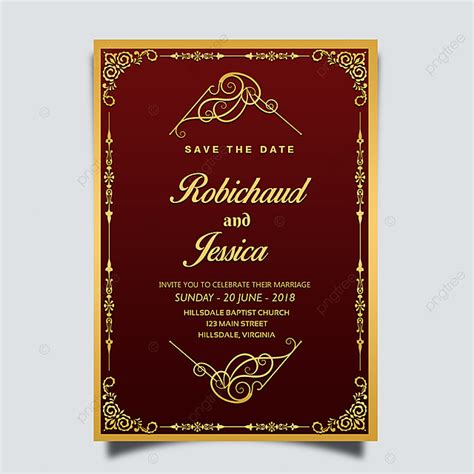 This template provides some example questions and topics to include in an executive summary. Wedding Invitation Card Design Template With Gold Floral ...