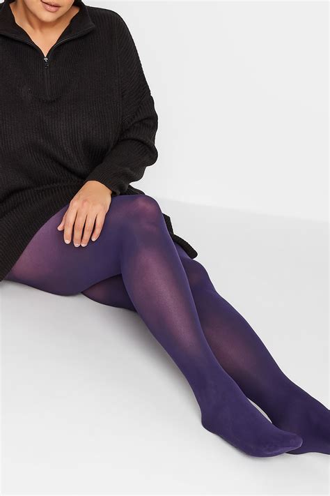 purple 50 denier comfort tights yours clothing