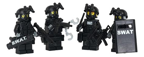Swat Team Police Squad Modern Brick Warfare Custom Minifigure Buy