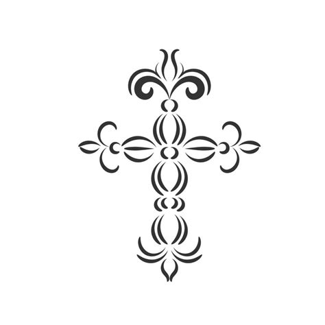 Holy Cross Design For Tattoo Design 9769142 Vector Art At Vecteezy