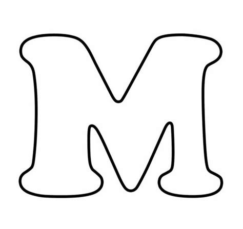 Signup to get the inside scoop from our monthly newsletters. Rounded Letter M Coloring Page - Download & Print Online ...
