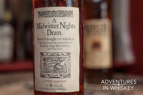 High West Midwinter Nights Dram Review Adventures In Whiskey Dram