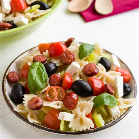 Bow Tie Pasta Salad With Sweet Italian Sausages