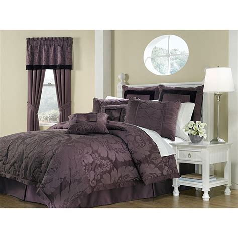 Shop Lorenzo Purple 8 Piece Queen Size Comforter Set Free Shipping