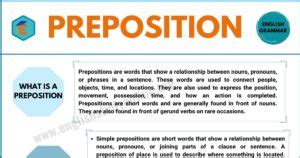 What Is A Preposition Types Of Prepositions With Useful Examples Hot Sex Picture