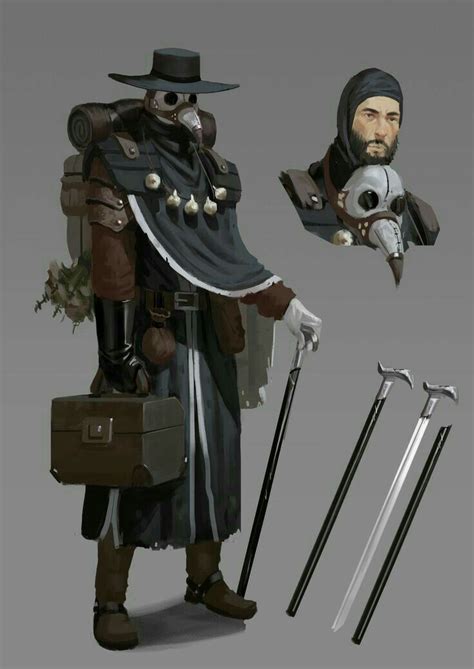 Medic Medieval Plague Doctor Character Art Fantasy Character Design