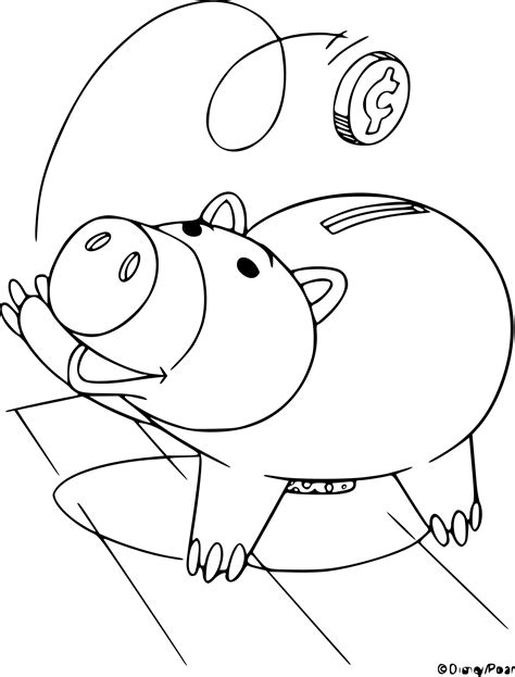 Coloriage Cochon Toy Story gratuit à imprimer