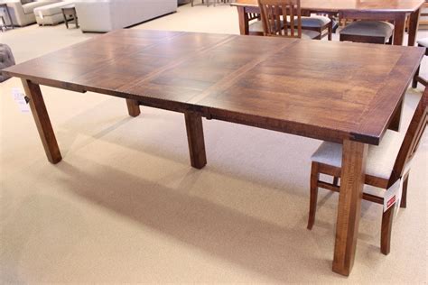 Brown Maple Dining Table With Two Leaves Redekers Furniture