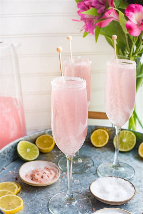 Pink Champagne Margarita Drink The Adventure Bite