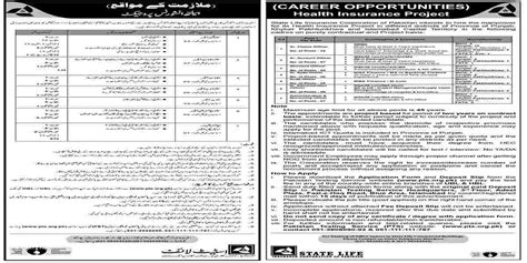 State life insurance jobs pts. State Life Insurance Corporation of Pakistan Jobs via PTS | Multiple Positions - Sindh Jobs