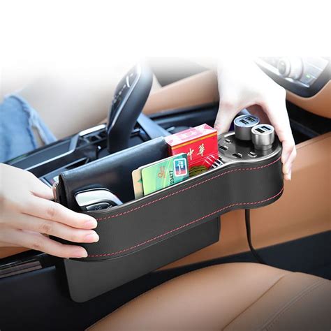 Car Seat Gap Organizer Usb Charge Case Pocket Storage Box At Mighty