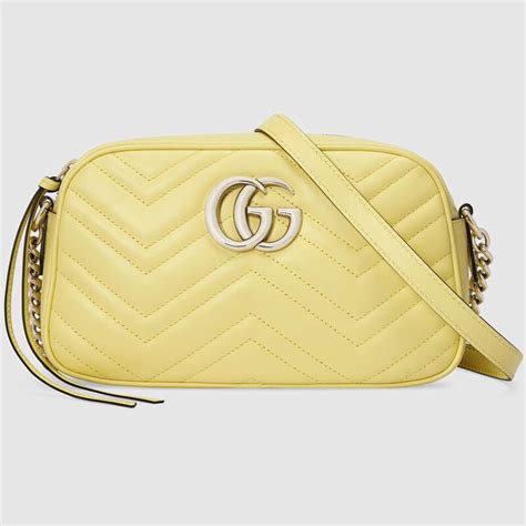 Gucci Gg Women Gg Marmont Small Shoulder Bag Matelassé Chevron Leather