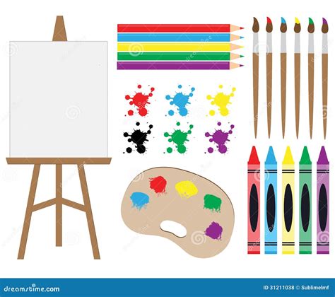 Art Supplies Clipart Stock Illustrations 3581 Art Supplies Clipart