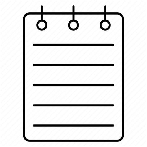 Notepad Stationary Office Education Icon Download On Iconfinder