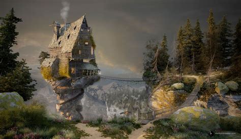 Witchs House On Behance Witch House House Illustration Witch