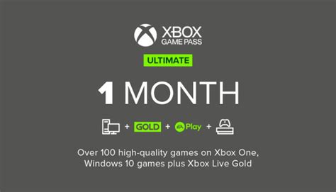 Comprar Xbox Game Pass Ultimate 1 Mes Microsoft Store