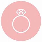 Engagement Rings Hand Icons Finger Perfect Left