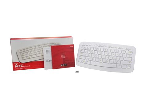Microsoft Arc Keyboard White Rf Wireless Keyboard