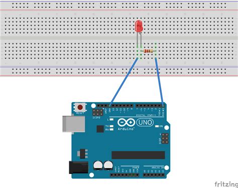 LED Blinking With Arduino Uno Circuit And Code