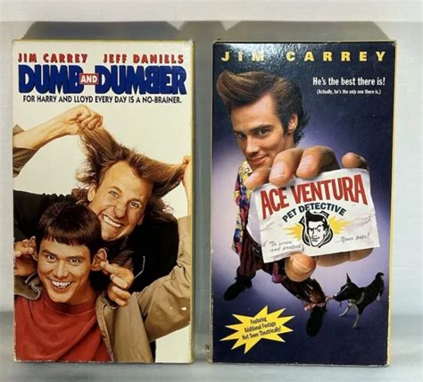 Jim Carrey Vhs Lot Dumb And Dumberace Ventura Pet Detective 999