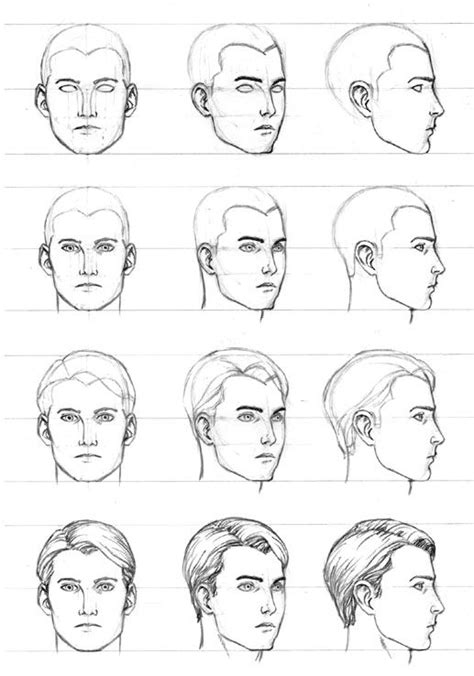 How To Draw A Man Face Easily Nesecale Thiptin