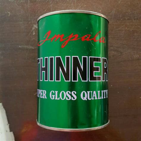 Anda juga bisa menggunakan kardus yang. Thinner Impala 1 Liter Pengencer Cat Kayu Besi Duco ...