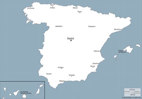 √ Blank Spain Map Outline Blank Simple Map Of Barcelona Black And